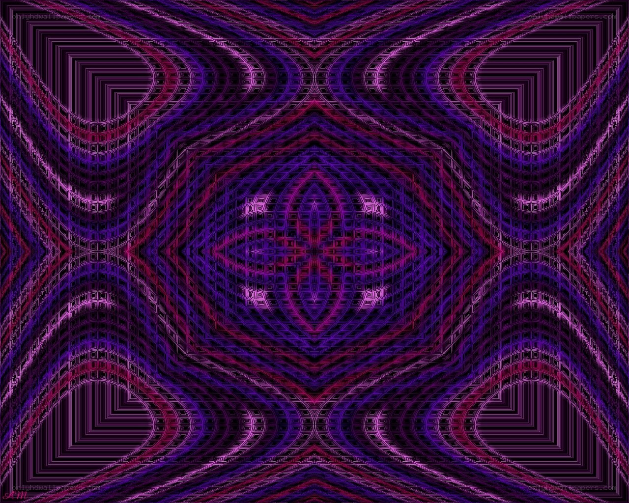 Abstract purple fractal pattern