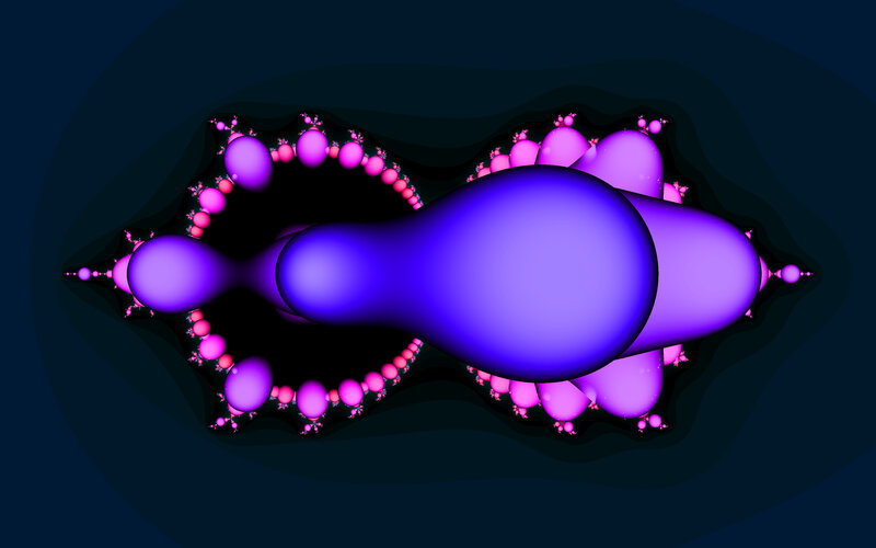 Abstract purple fractal pattern