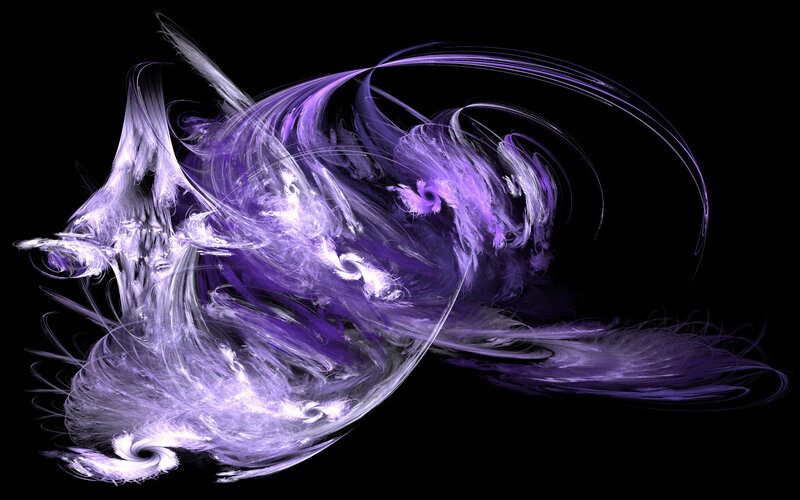Abstract purple fractal swirl