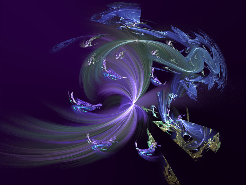 Abstract purple fractal swirl