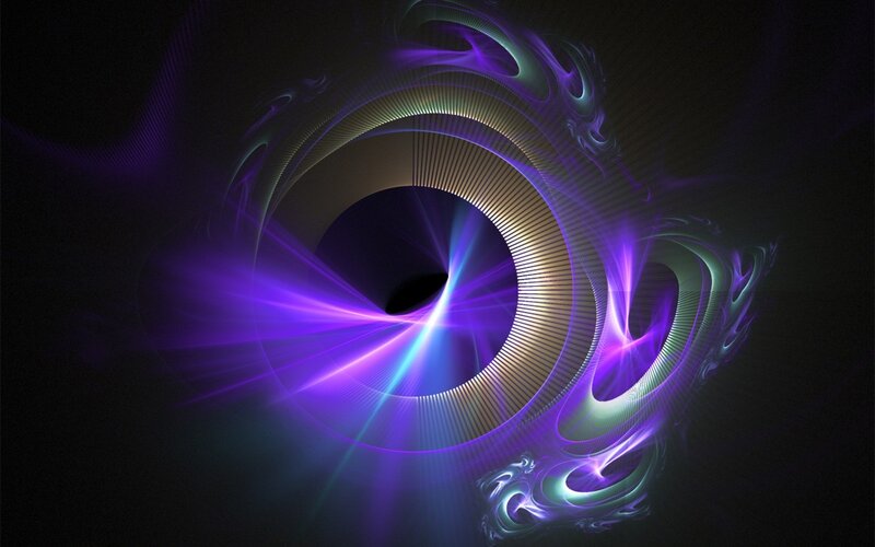 Abstract purple fractal swirl