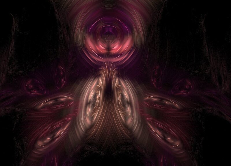 Abstract purple fractal swirl