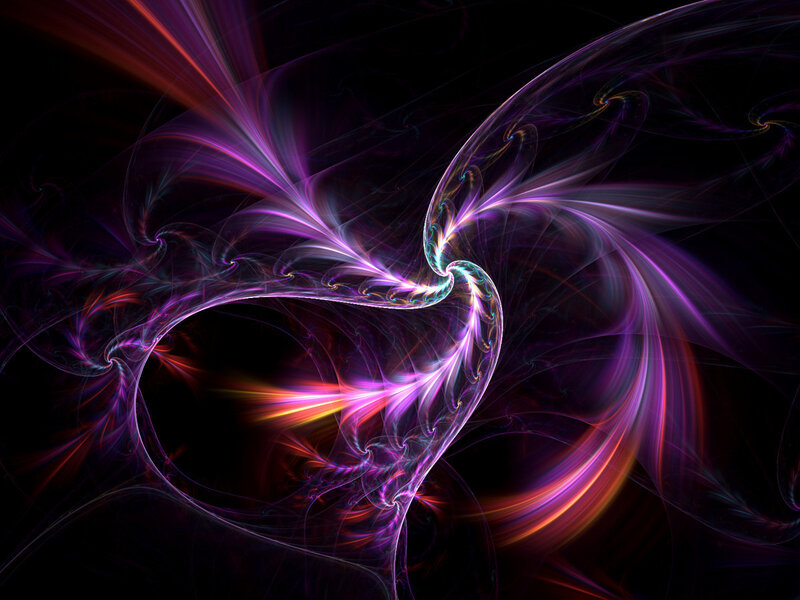 Abstract purple fractal swirl