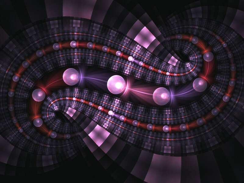 Abstract purple fractal swirl