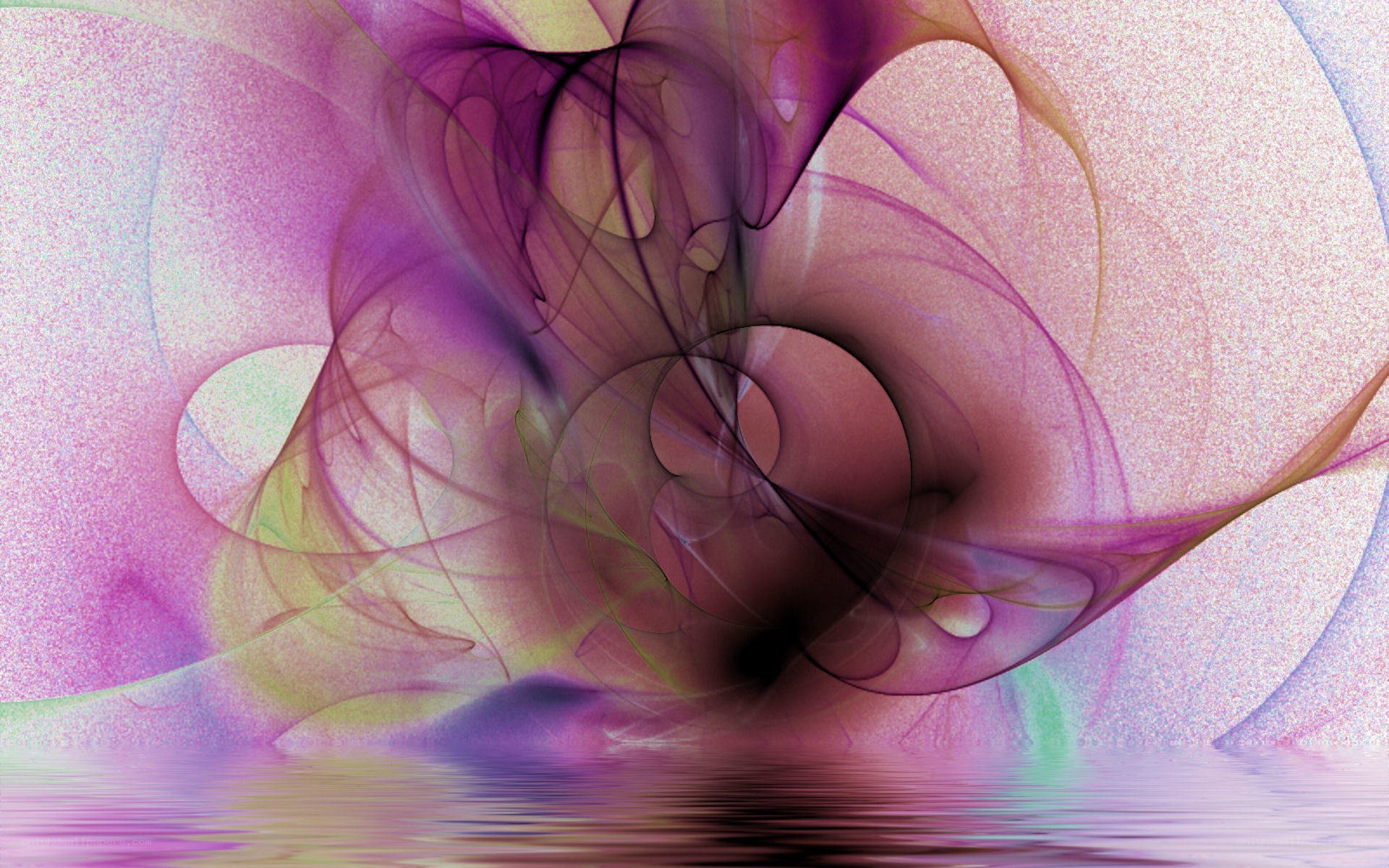 Abstract purple fractal swirl