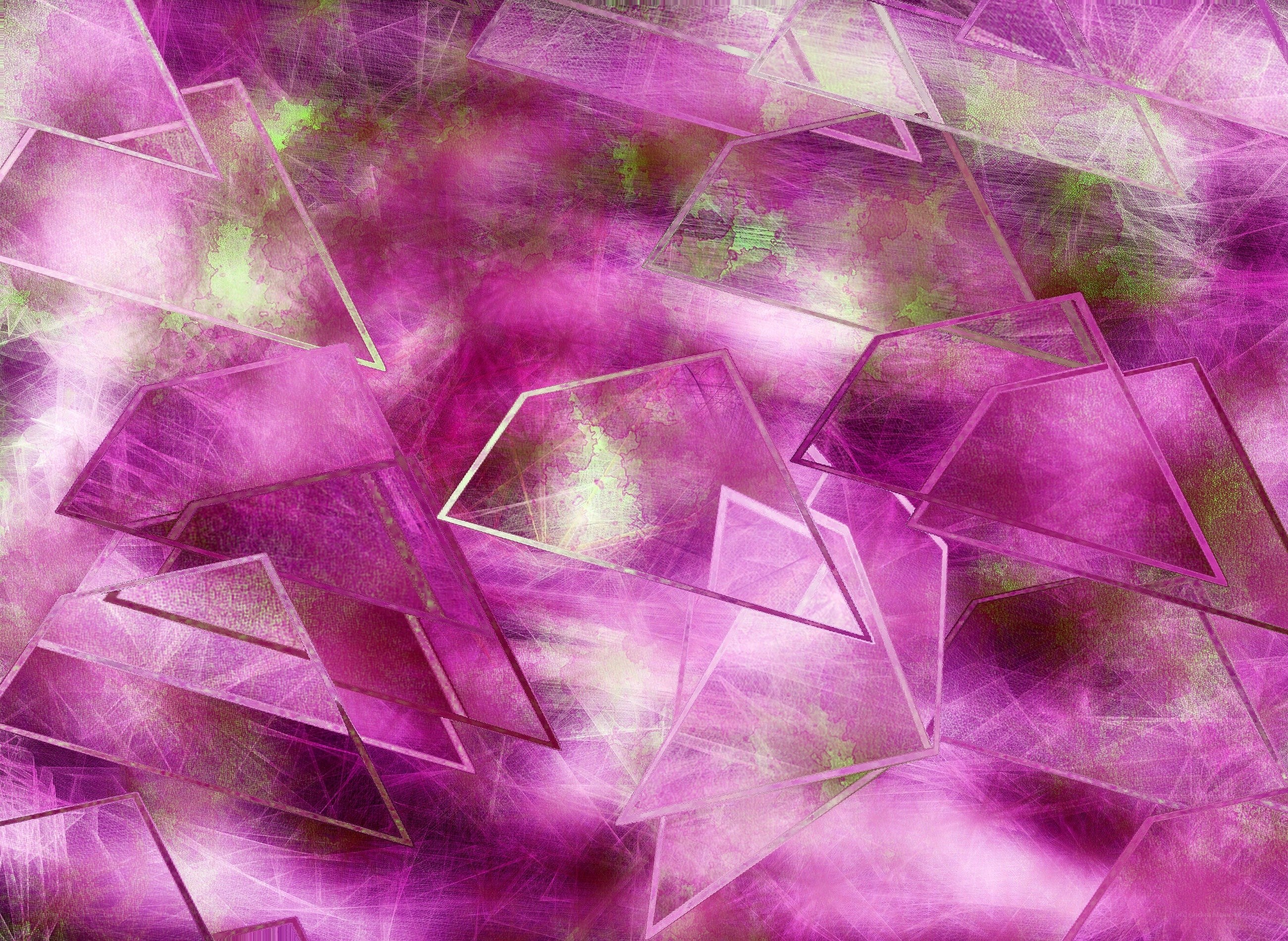 Abstract purple geometric art