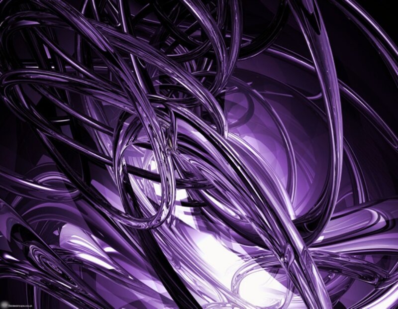 Abstract purple glass swirls