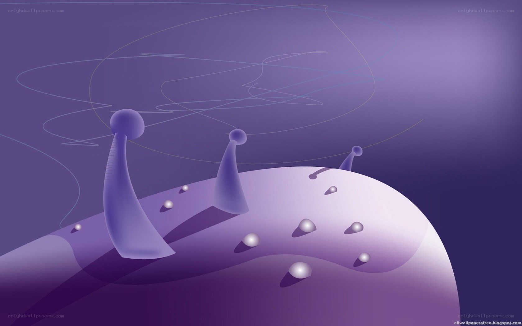 abstract purple landscape