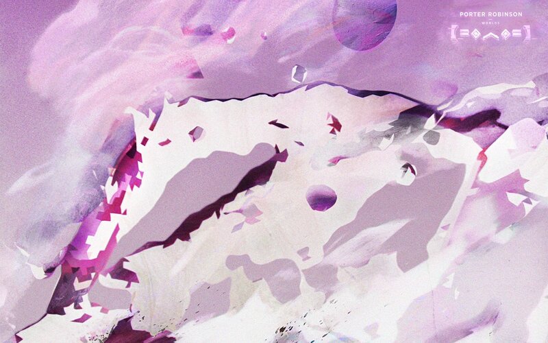 Abstract Purple Landscape — Dreamy