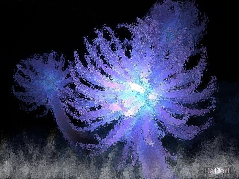 abstract purple light burst