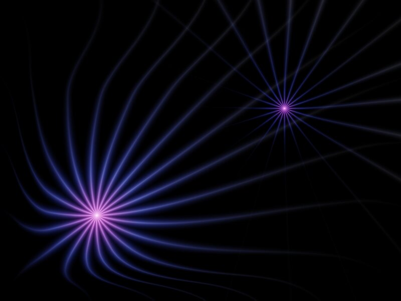 Abstract purple light burst