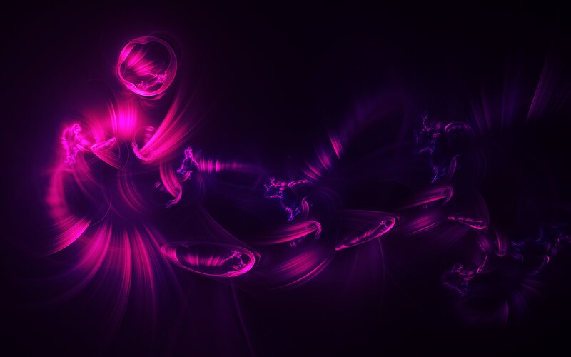 Abstract Purple Light Forms — Dynamic