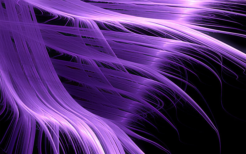Abstract purple light strands
