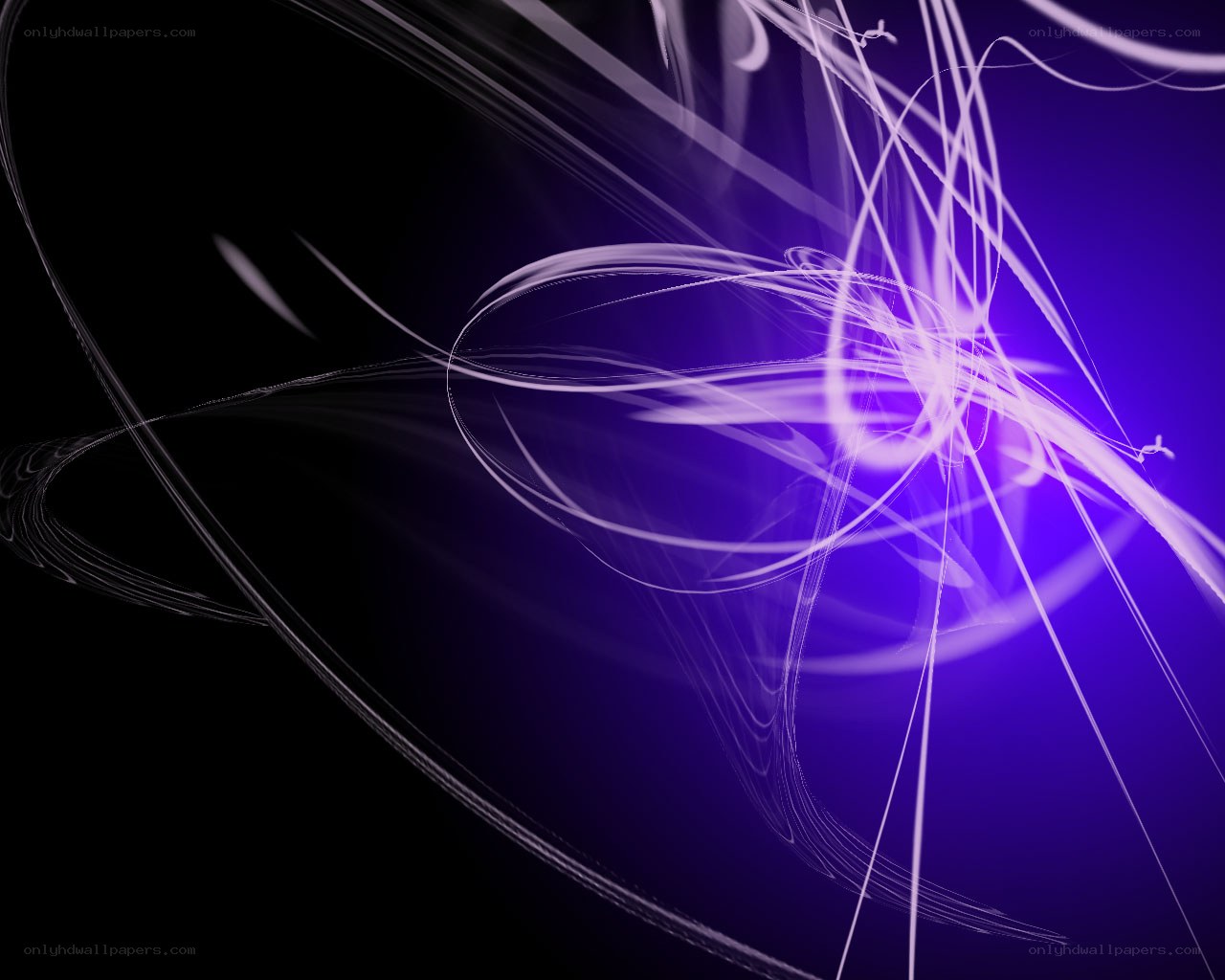 Abstract purple light streaks