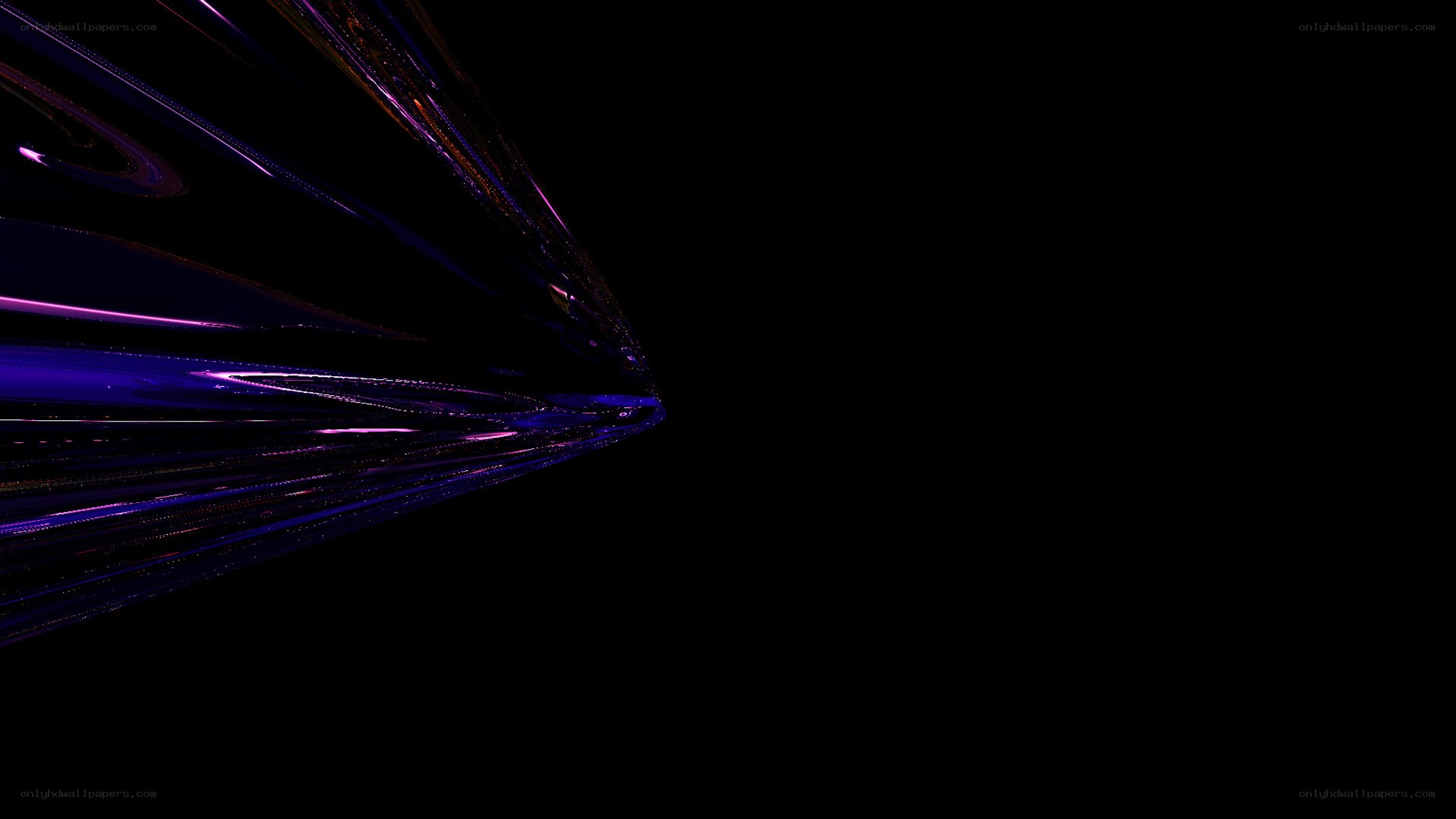 Abstract purple light streaks