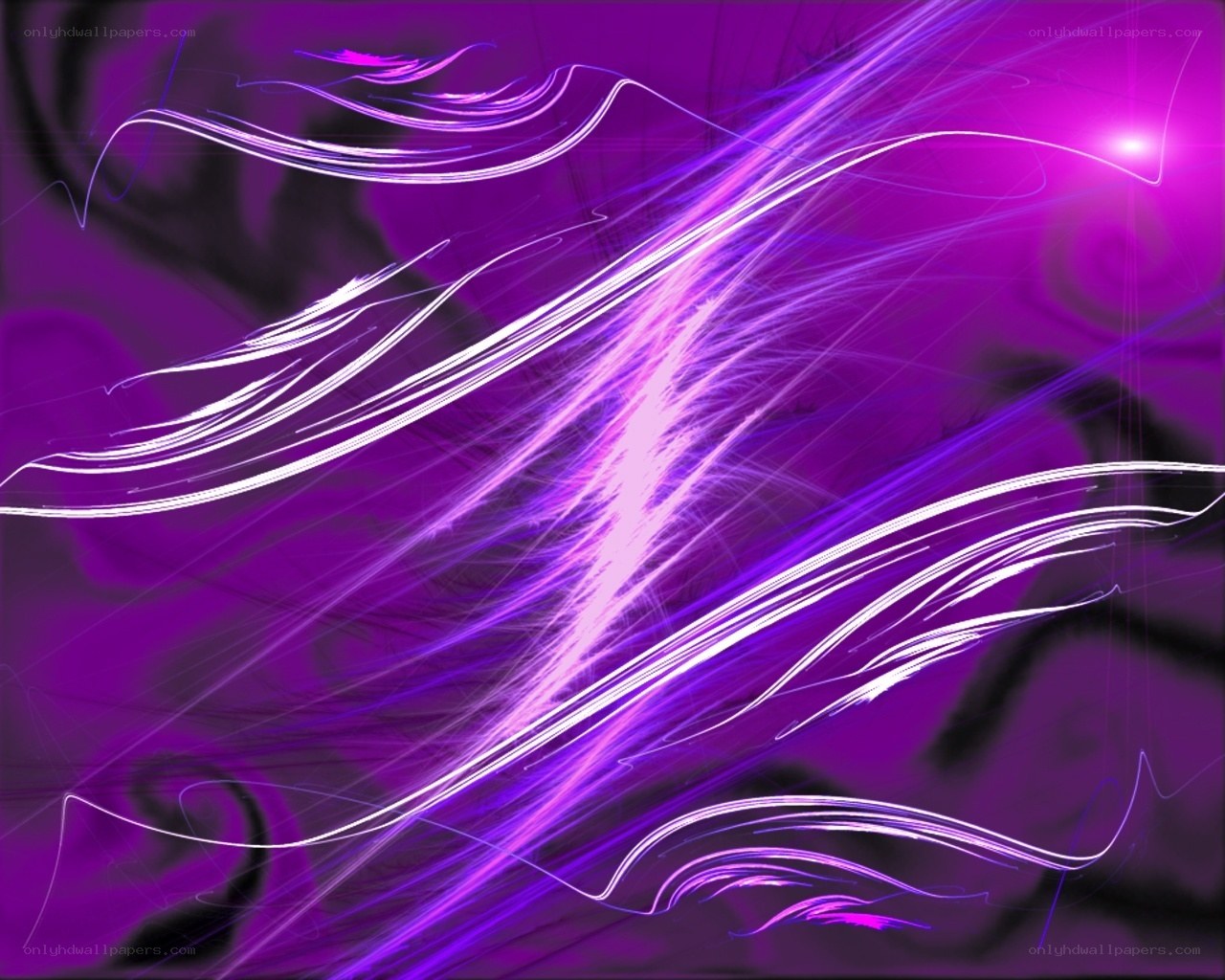Abstract purple light streaks