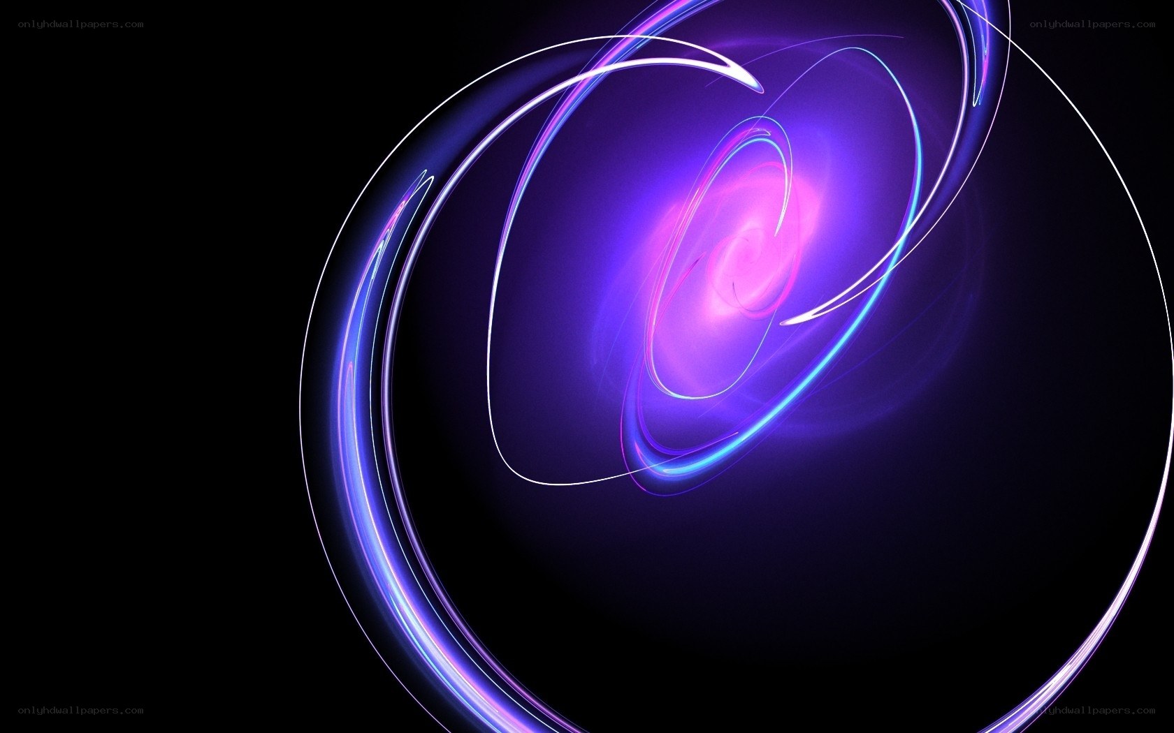 Abstract purple light swirl