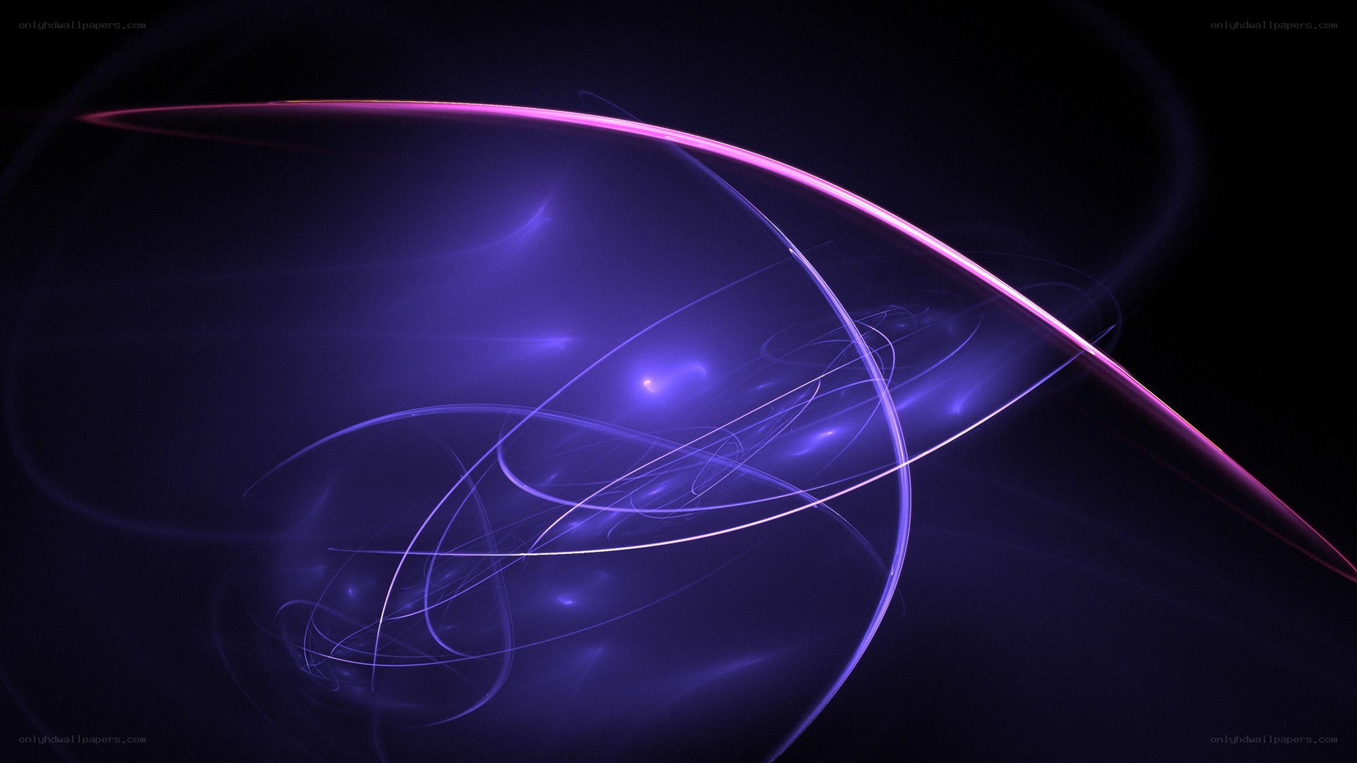 Abstract purple light waves