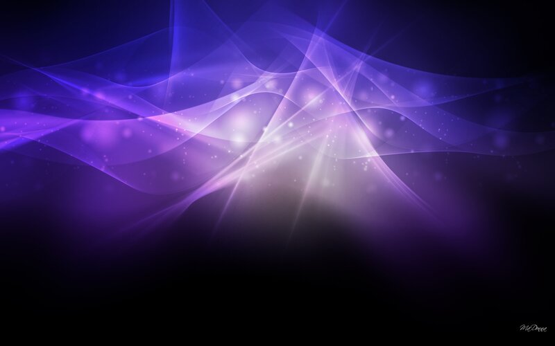 Abstract Purple Light Waves — Ethereal