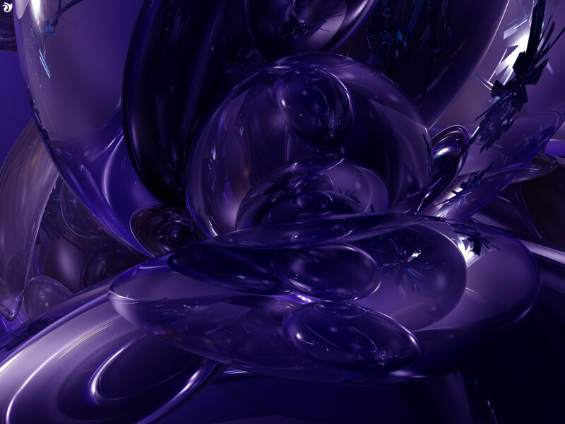 abstract purple liquid forms