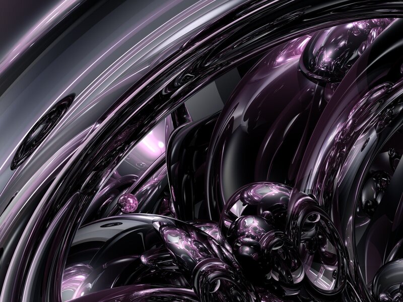 Abstract purple metallic swirls