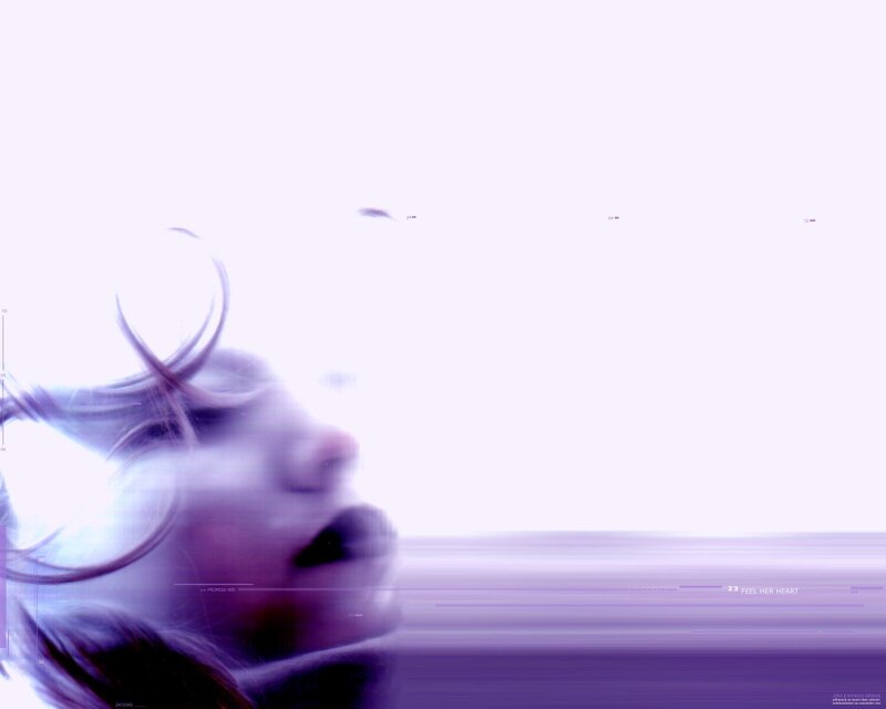 abstract purple portrait