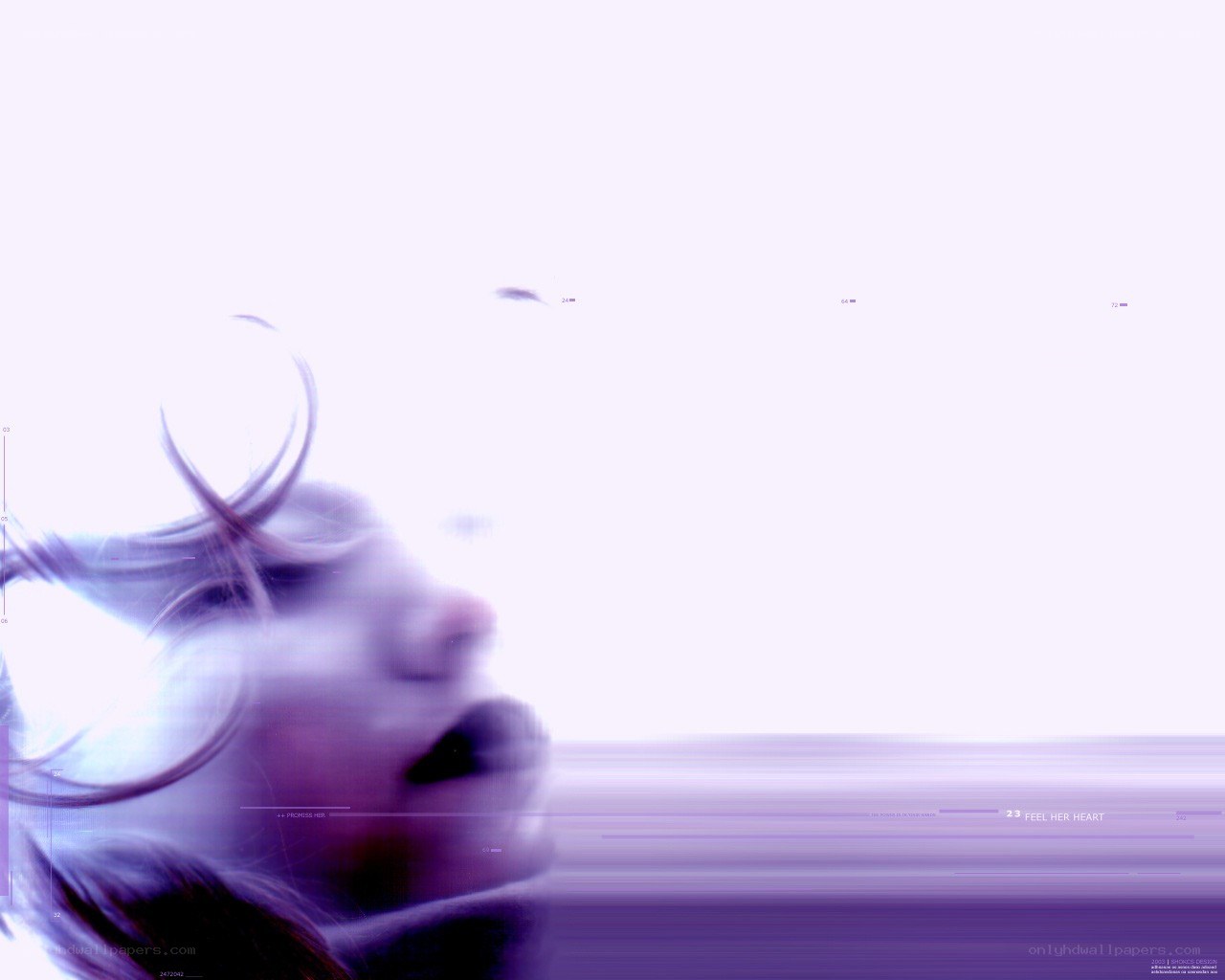 abstract purple portrait
