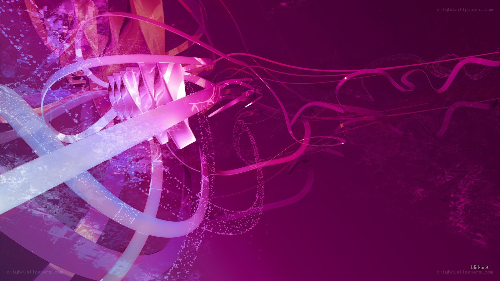 abstract purple ribbon design