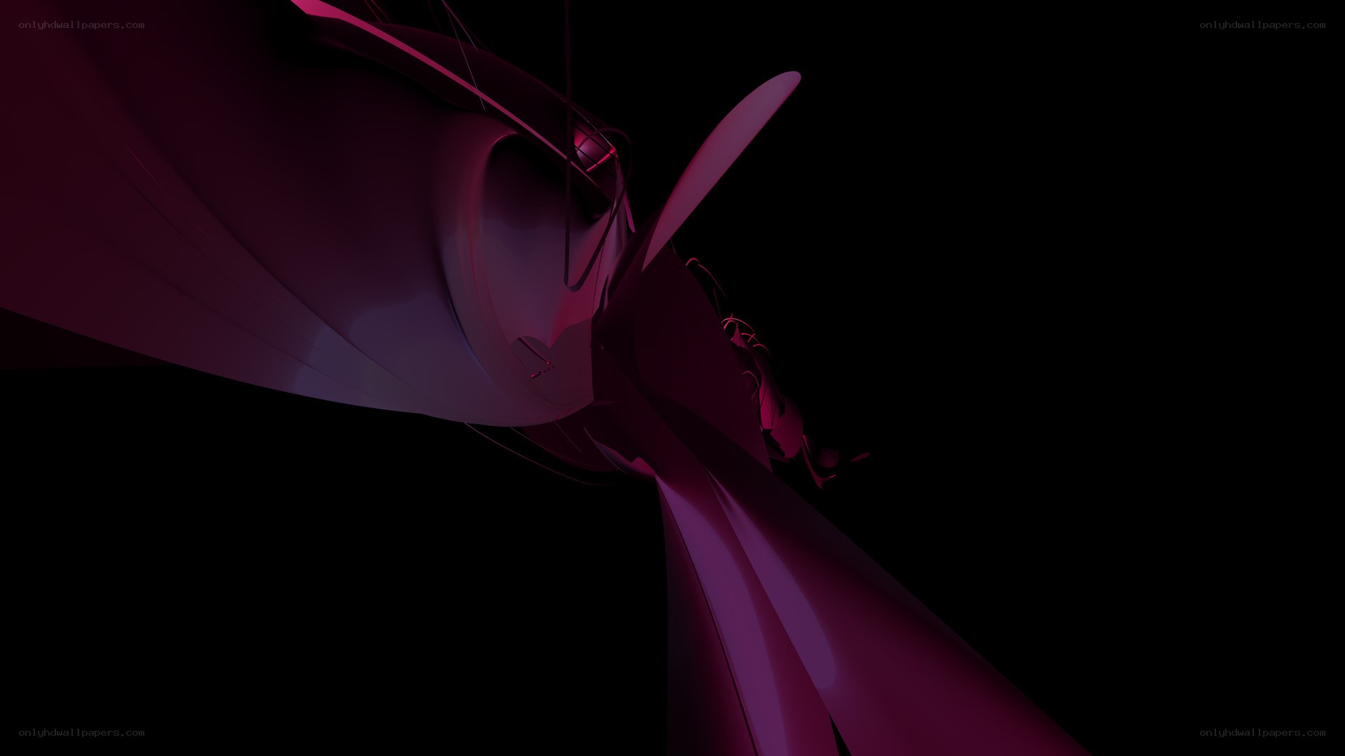 abstract purple sculpture