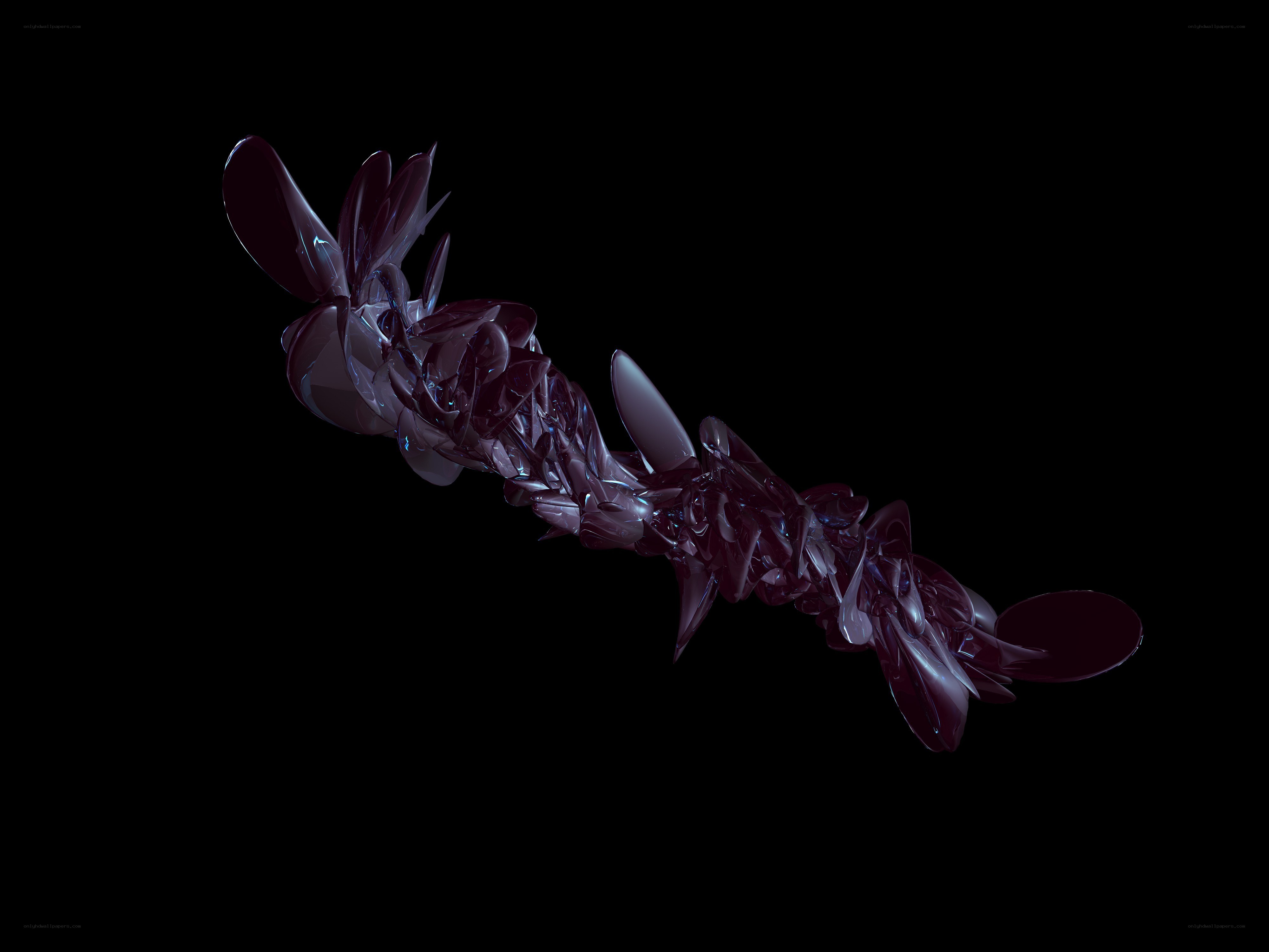 abstract purple sculpture