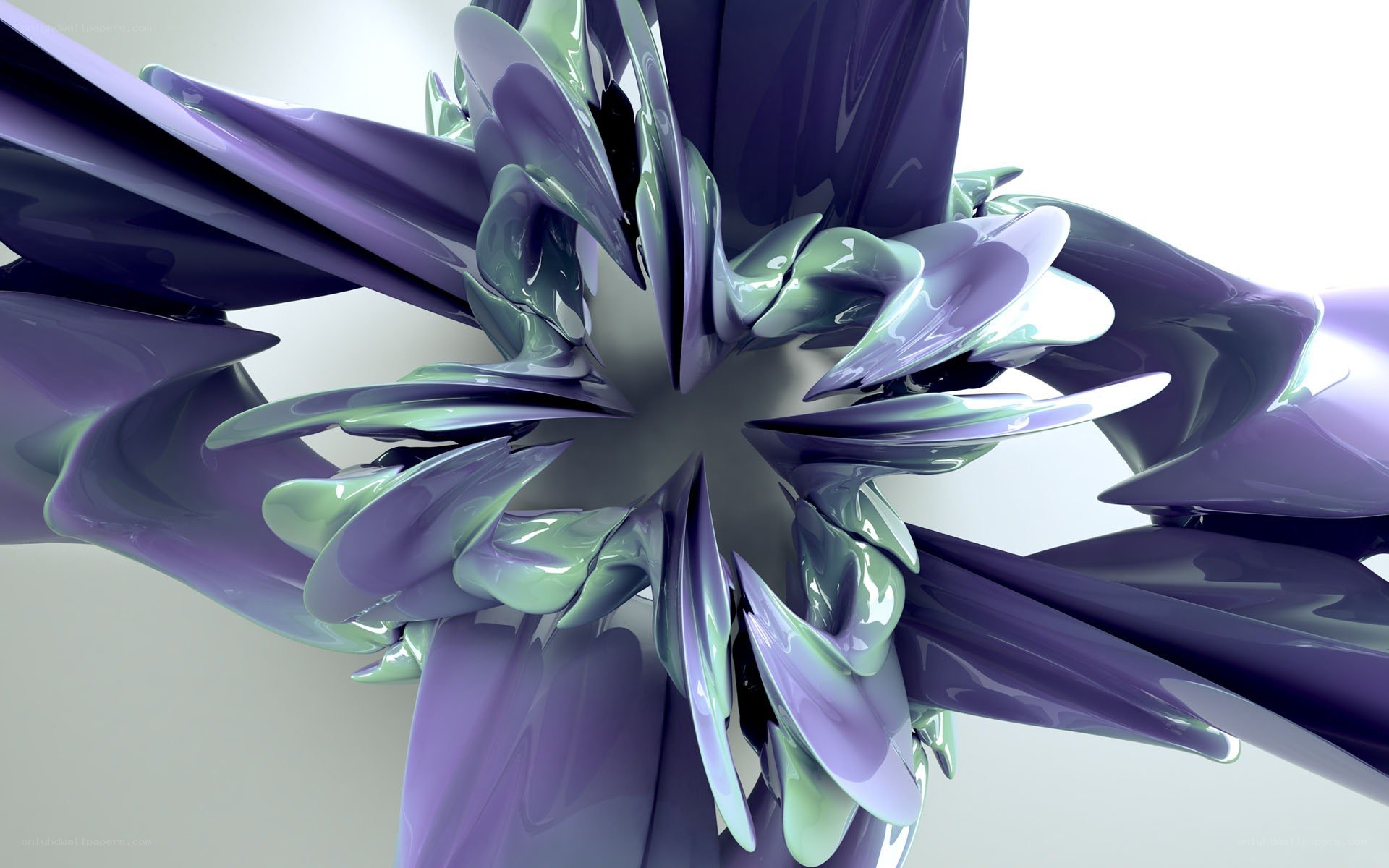 abstract purple sculpture