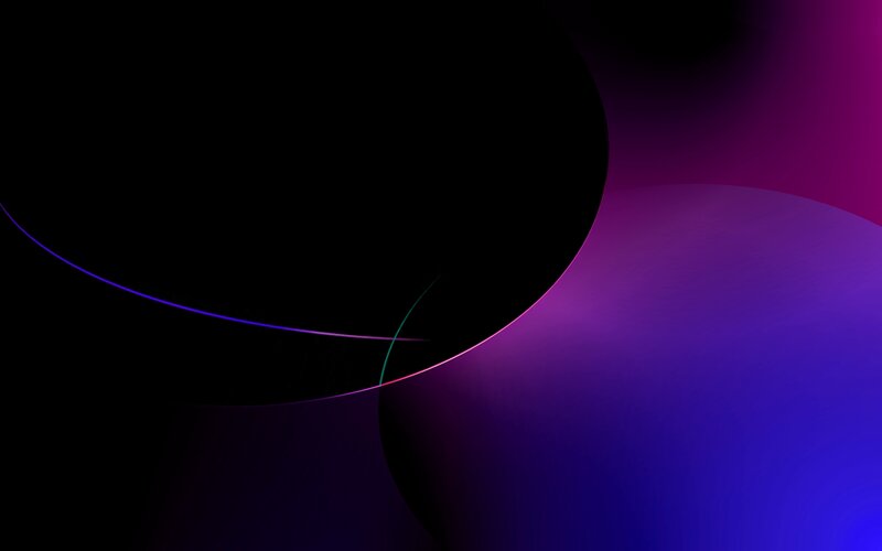 Abstract Purple Shapes — Dark, Curved Lines
