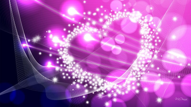 Abstract Purple Sparkles