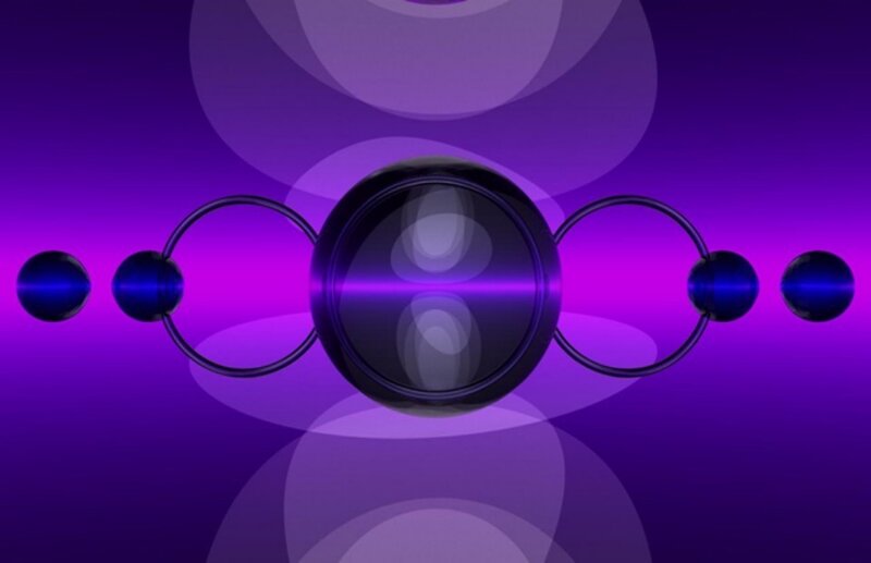 abstract purple sphere design