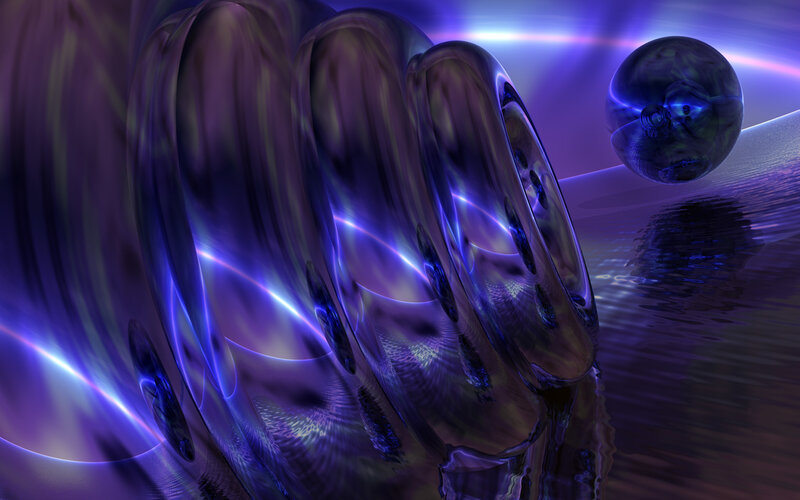 Abstract Purple Sphere — Mystical