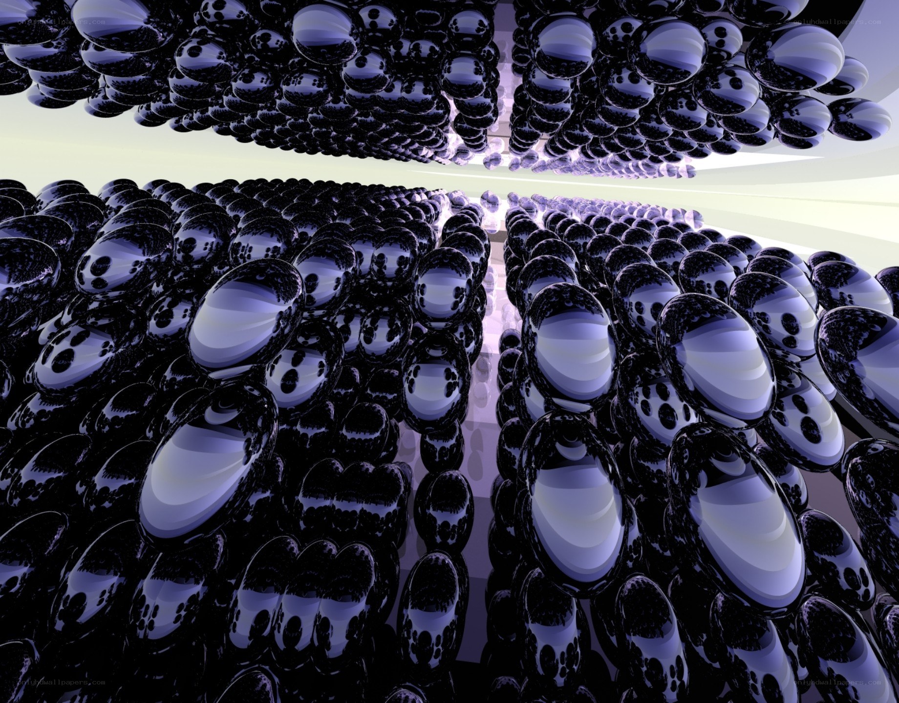 abstract purple spheres