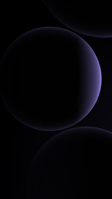 Abstract Purple Spheres — Minimalist