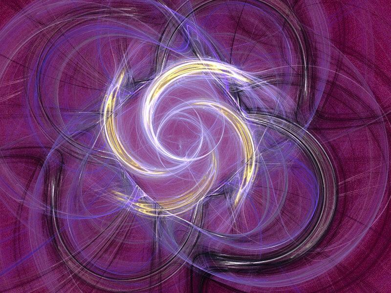 Abstract purple spiral artwork