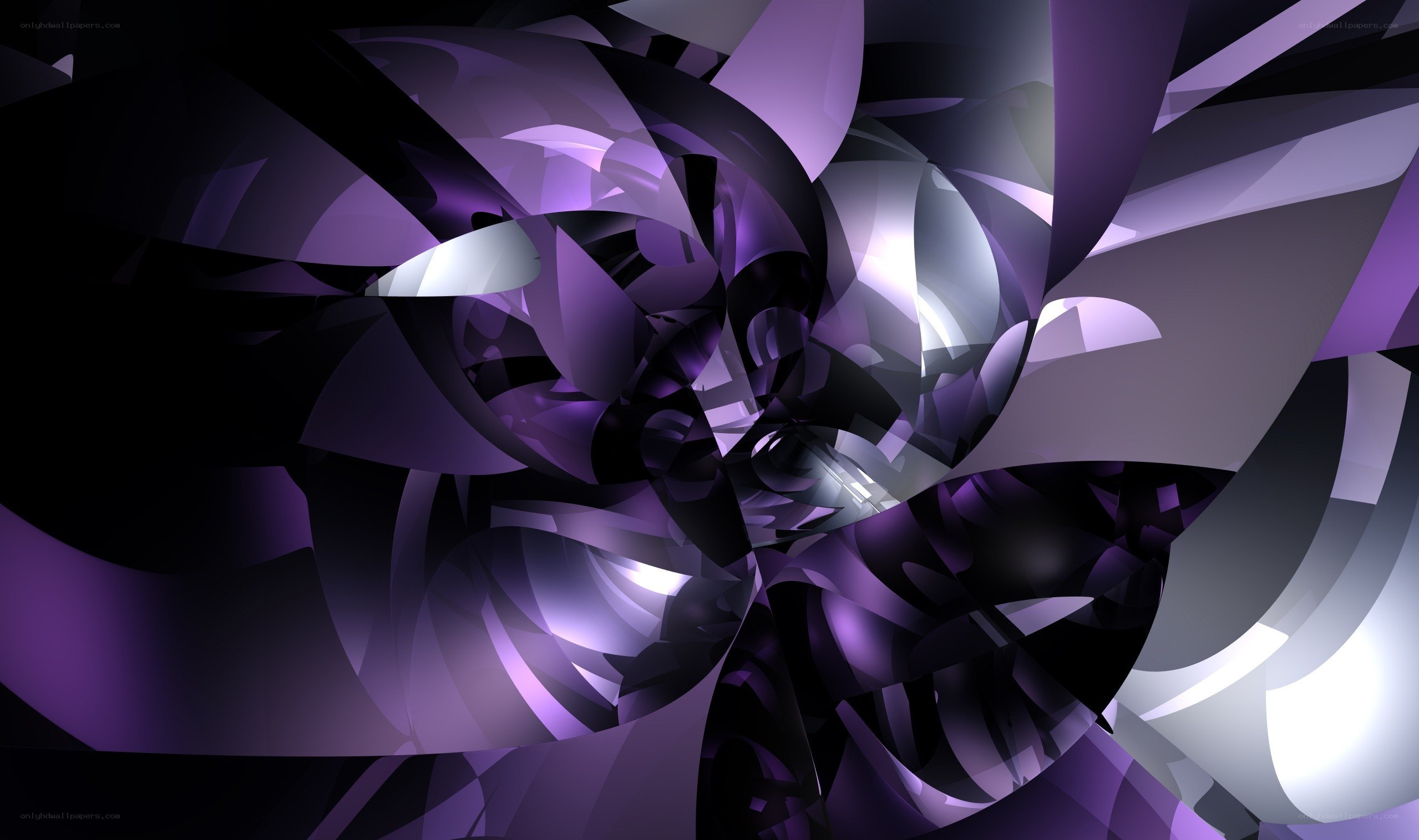 abstract purple spiral design