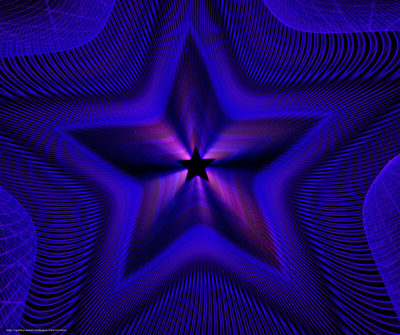 Abstract purple star fractal