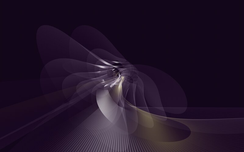 Abstract Purple Swirl — Serene, Digital Art, Lines
