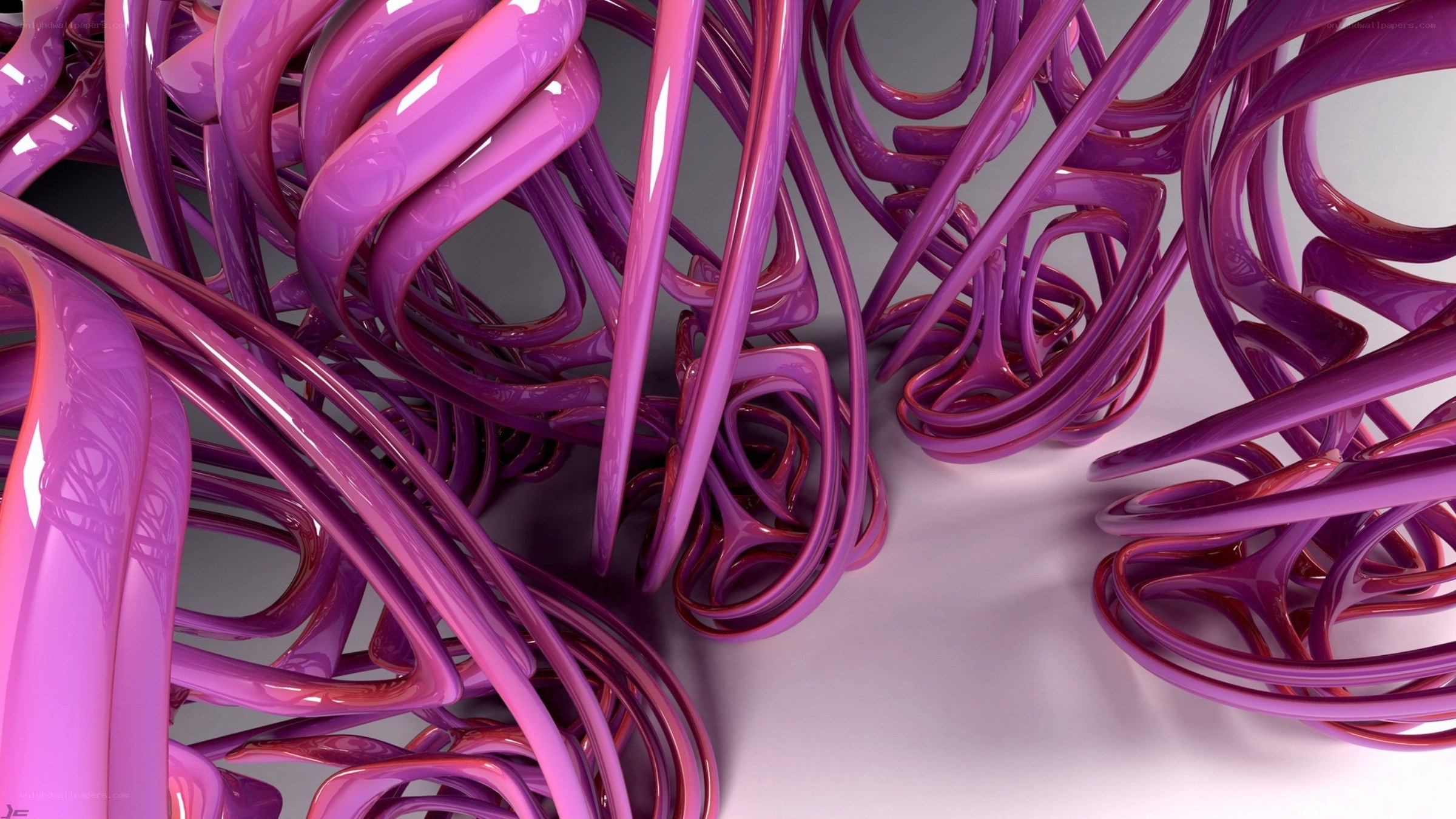 Abstract purple swirls