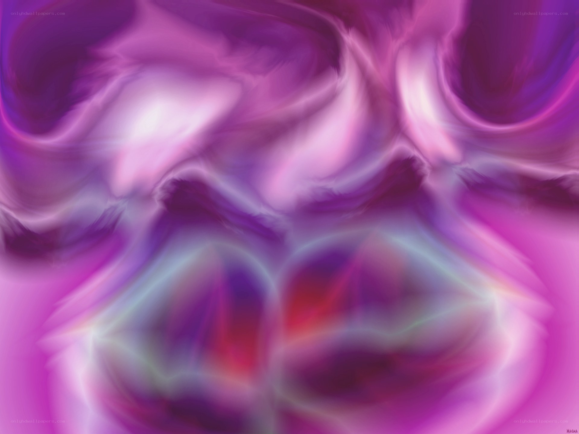 Abstract purple swirls
