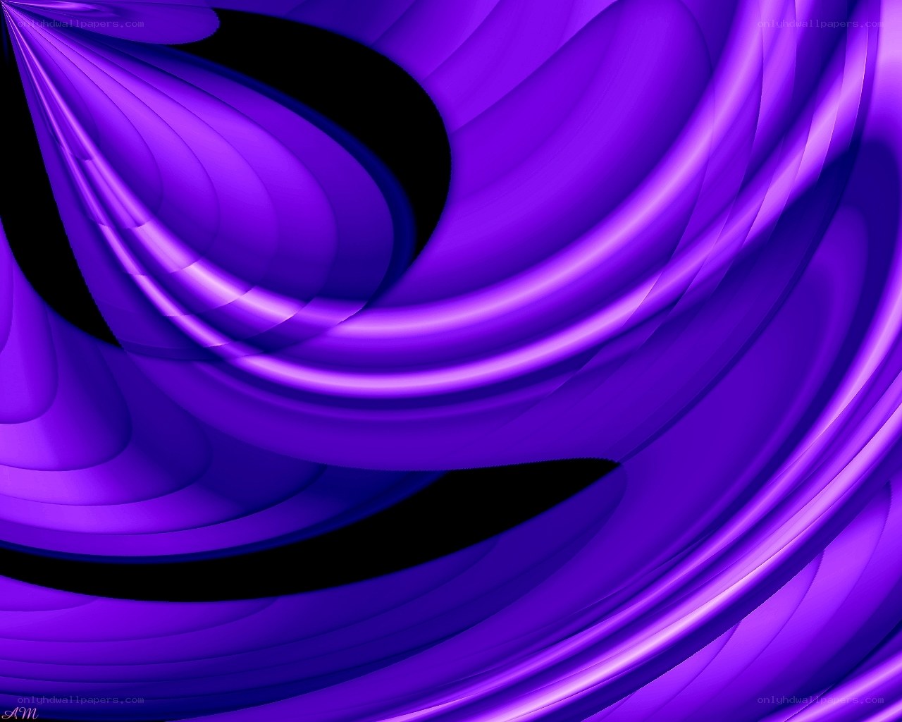 Abstract purple swirls