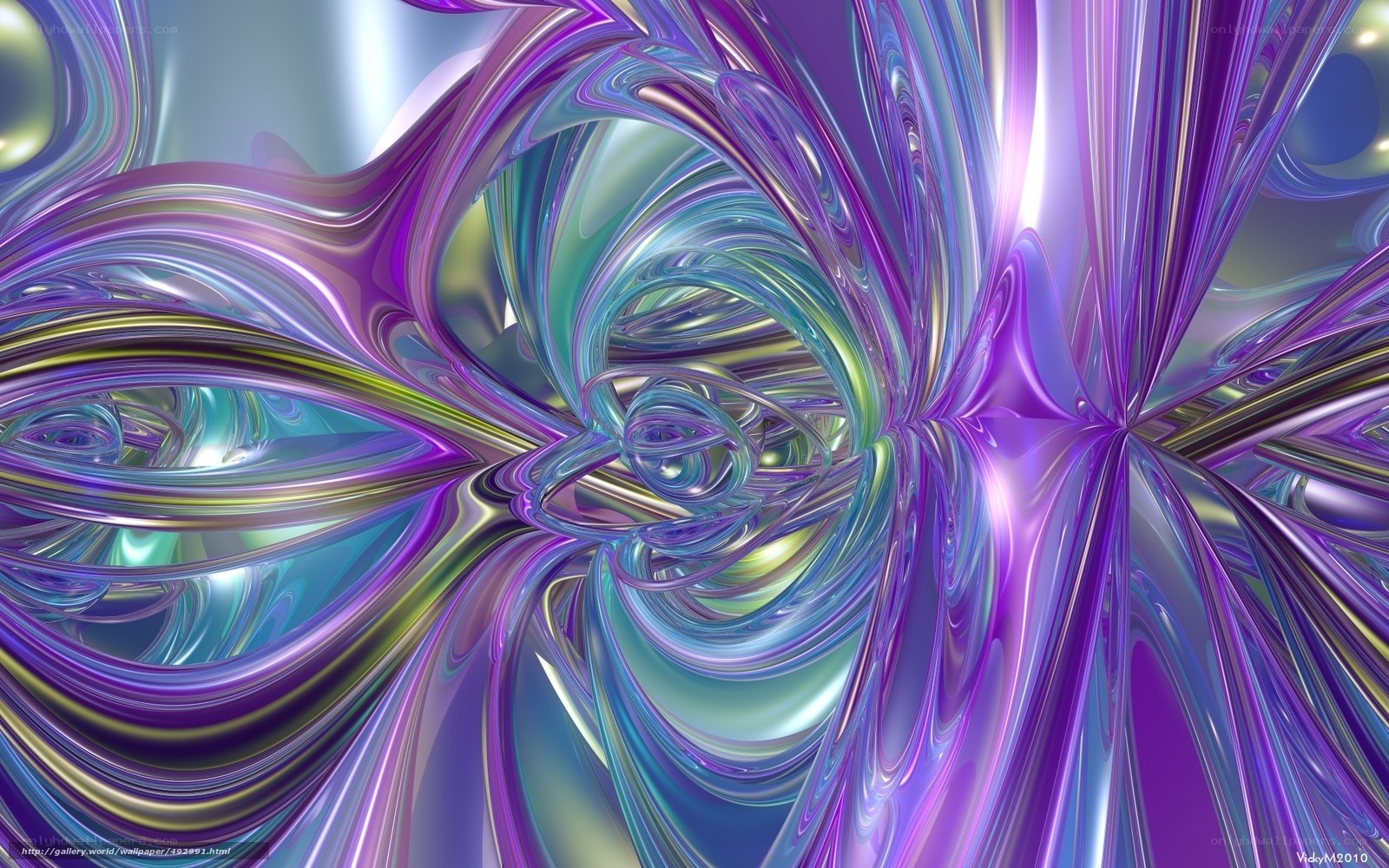 Abstract purple swirls