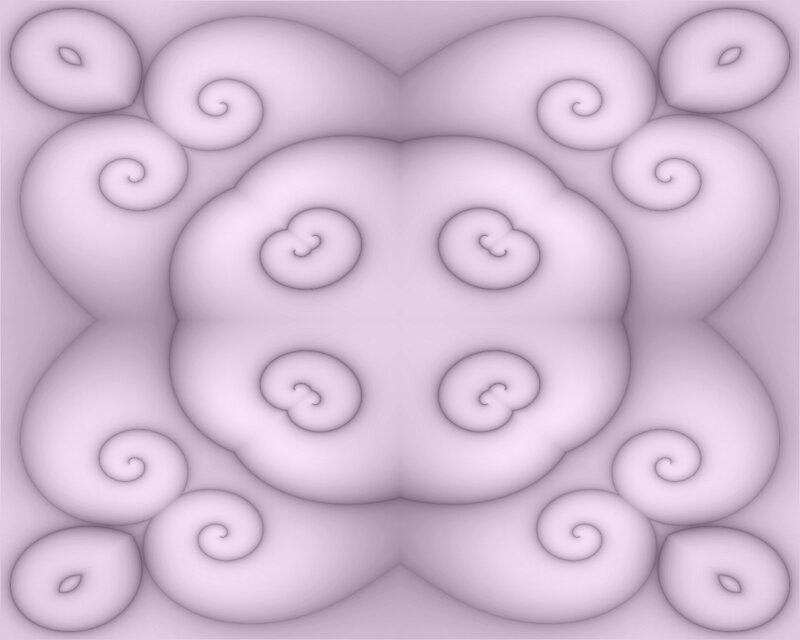 Abstract Purple Swirls — Calm, Digital Art, Clouds