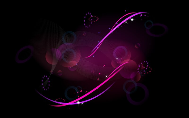 Abstract Purple Swirls — Dynamic, Digital Art, Circles