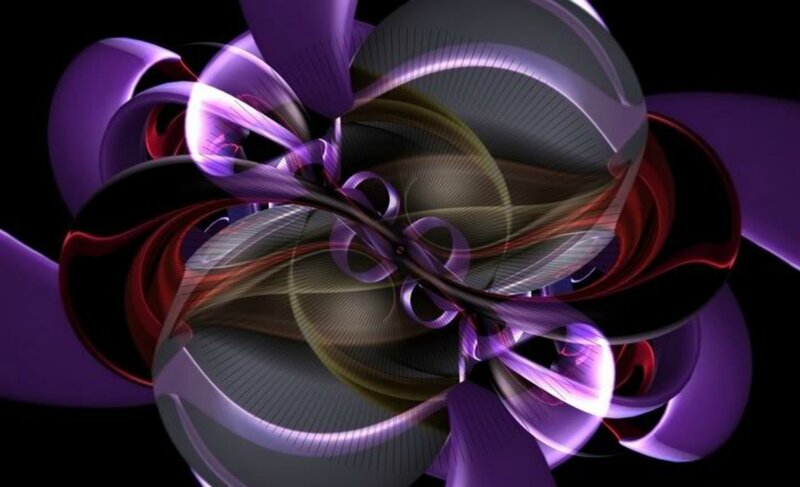 Abstract Purple Swirls — Dynamic, Digital Art