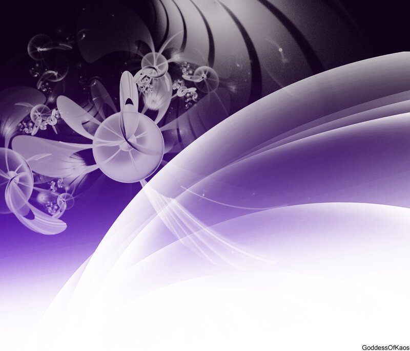 Abstract Purple Swirls — Ethereal, Digital Art