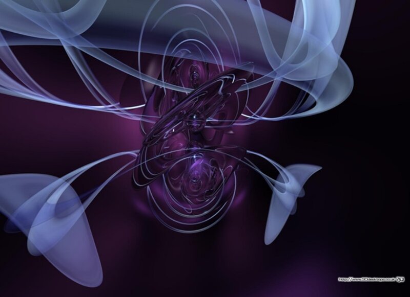 Abstract Purple Swirls — Mystical, Digital Art
